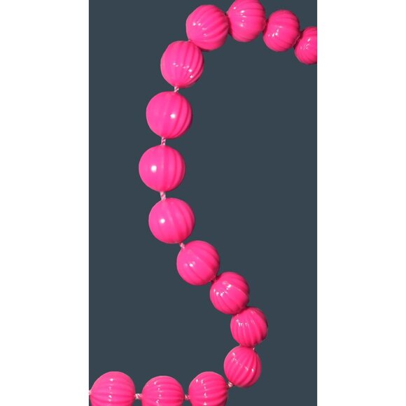 1960s Mid Mod Gorgeous Pink Beaded Necklace Sara Coventry Vintage Retro - Picture 6 of 12